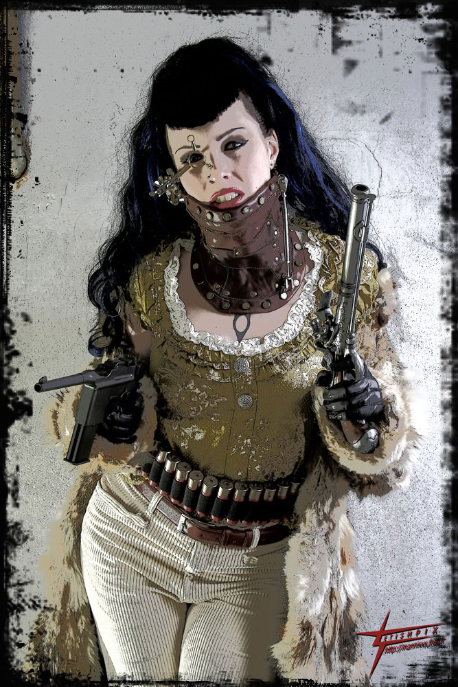Buy the Steampunk RX500 v01 neck corset !